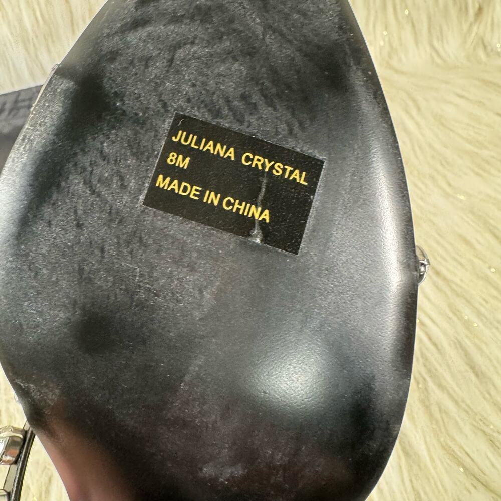 NWT Rebecca Minkoff Juliana Crystal Mule Calf Leather Modern Elegant Size 8 - Picture 7 of 11